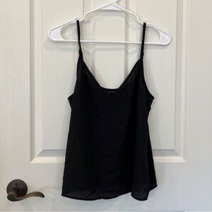 AllSaints Black Spaghetti Strap Tank